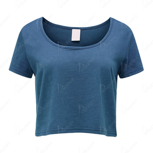 T-shirt en coton ample pour femmes, confortable, à manches courtes, décontracté, avec col rond, idéal pour l'été et le port quotidien. - Product Image 3