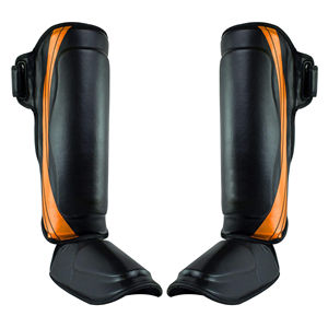 Espinilleras de Cuero para Entrenamiento de Muay Thai y Kickboxing, Alta Calidad, Ecológicas, con Logotipo y Color Personalizados, Servicio OEM/ODM - Product Image 2