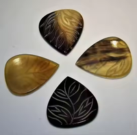 ARTISAN CRAFT Plectres de guitare en corne de buffle faits à la main, de haute qualité, écologiques, durables, lisses, personnalisables, forme naturelle moderne