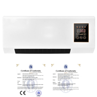 Ventilateur de chauffage mural ultra silencieux Ventilateur de chauffage en céramique à économie d'énergie pour chambre à coucher, bureau, utilisation en intérieur