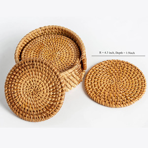 Op selected OUND attattan laclacemats et de 6 Hy hecho icker mimbre usustico lacecorativo lacemats para Dining able para Hot Old u - Product Image 3