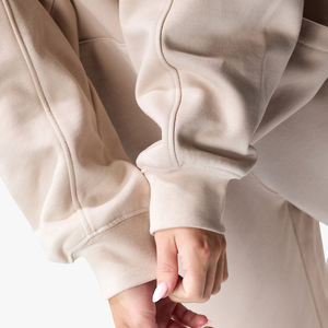 ชุดวอร์ม2ชิ้นสำหรับผู้หญิงชุดใส่วิ่งผ้าฝ้ายอวกาศไซส์ใหญ่พิเศษออกแบบได้เองสำหรับฤดูหนาว - Product Image 6