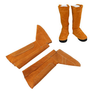 Best Performance Cowhide Split Leather Flame Retardant Heavy Duty Adjustable Construction Welding <b>Shoe</b> Cover <b>Safety</b> Clothing for - Product Image 6