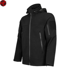 Veste de randonnée décontractée imperméable d'hiver de couleur unie pour hommes, streetwear, nouvelle mode, confortable, faible MOQ, veste softshell - Product Image 2