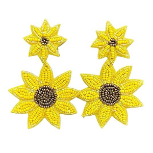 Handmade Christmas Beaded Earrings with Festive Colors Holiday Dangle Jewelry for Women Winter Gift <b>Ethnic</b> Stylish <b>Accessory</b> - Product Image 1