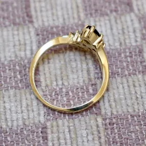 Bague en argent sterling 925 magnifique pour femme avec moissanite par Tishya Diamond pour fiançailles et mariage - Product Image 5