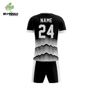 Uniformes de football personnalisés OEM de haute qualité, shorts 100% polyester respirant, vêtements de sport, design de logo personnalisé, tailles adultes - Product Image 3