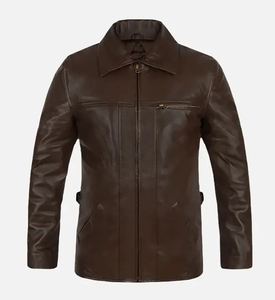 Chaqueta de cuero con capucha para hombre personalizada de alta calidad Chaqueta de cuero de moda al mejor precio hecha en Pakistán - Product Image 5