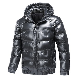 Men's Casual Winter Parka Thickened Hooded Waterproof Puffer <b>Jacket</b> Windproof Canvas Fabric New Warm Varsity <b>Jacket</b> Stand Collar - Product Image 1