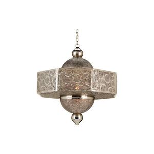 Bougeoir en métal fait main de forme personnalisée au design nordique fini argent au prix de gros - Product Image 1