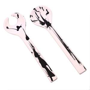 Utensilios de cocina de madera de acacia, juego de servidor de ensalada de madera de 2 hechos a mano, KETCHENWAR - Product Image 5