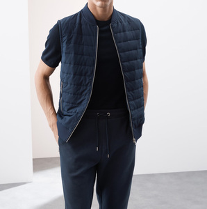 Gilets d'hiver pour hommes et femmes, veste sans manches, veste matelassée légère, chaude, coupe-vent, décontractée, randonnée, vêtements de travail, vente en gros OEM - Product Image 2