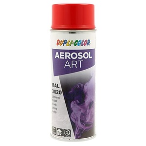 Pintura en Aerosol de Color DUPLI-COLOR 400ml, Rojo Tráfico Brillante RAL 3020 para Proyectos Artísticos - Product Image 1