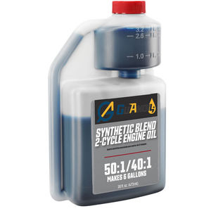 Óleo de Ciclo 2T Premium Azul Personalizado OEM 8 Fl Oz Garrafa de Dosagem de Duplo Pescoço para Máquinas de Jardim Óleo de Motor de Dois Tempos - Product Image 3