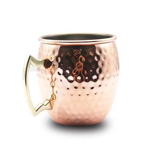 Nouveau look avec poignée en laiton de tasse de mule en cuivre de prix raisonnable faite par ''Ifkaa Exports PVT. LTD'' avec une tasse en cuivre pur de haute qualité - Product Image 6