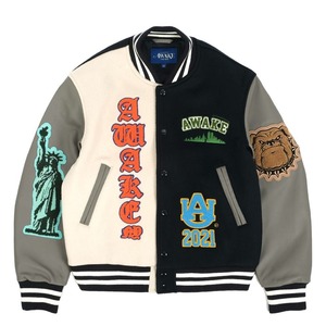 Patchs en polyester et chenille de qualité personnalisée Veste Letterman de basket-ball pour hommes avec logo brodé pour le printemps pour hommes femmes - Product Image 4