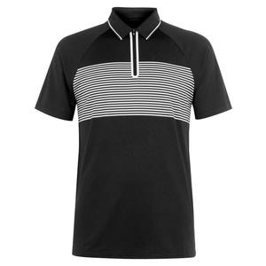 Chemises pour hommes grande taille, vêtements d'été en coton 100% imprimé tricoté à manches courtes, respirant et décontracté pour le golf - Product Image 1