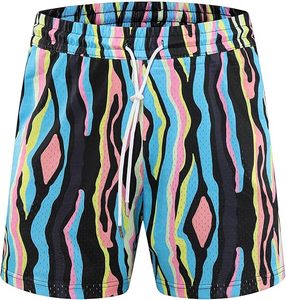 Pantalones cortos de baloncesto de malla de poliéster personalizados con logotipo de impresión por sublimación para hombres - Product Image 5