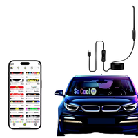 Écran LED vidéo flexible, étanche, pleine couleur, pixels P1.25, pour utilisation en extérieur, à coller sur la fenêtre de voiture, traitement médical, 1 an