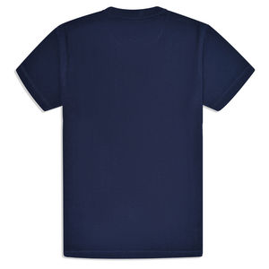 Personnalisable de haute qualité 100% coton tricoté basique marine Texture col rond T-shirt écologique décontracté Logo respirant - Product Image 4