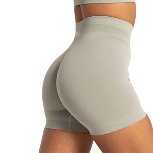 Shorts de yoga personnalisés avec logo imprimé pour femmes, en coton respirant, shorts chauds, taille adulte, fabriqués au Pakistan - Product Image 3