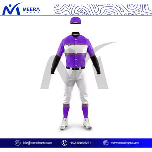 Conjunto de Jersey y pantalones de béisbol al por mayor para hombre, uniforme de equipo personalizado, ropa deportiva de tela transpirable para entrenamiento de Club - Product Image 3