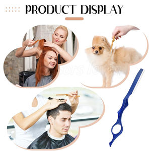 Peine texturizador de maquinilla de afeitar para adelgazar el cabello duradero con mango cómodo y hoja afilada para estilistas profesionales - Product Image 6