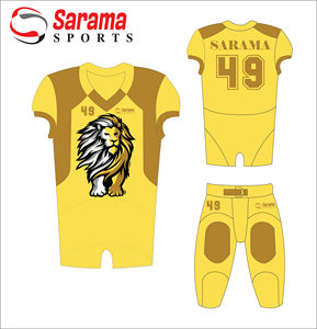 Nuevo diseño juvenil barato sublimación personalizada uniformes de fútbol americano liso en blanco color personalizado fútbol americano profesional, - Product Image 2