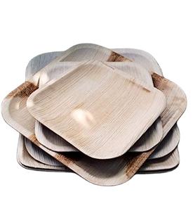 Plaques rectangulaires biodégradables jetables en forme de feuille de palmier Areca Design de luxe quantité minimale de commande bas compostable cadeaux de vaisselle de 6 à 10 pouces - Product Image 6