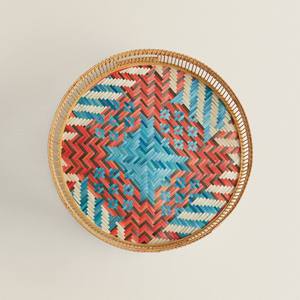 Bandeja de Comida de Bambú Hecha a Mano por Proveedor Vietnamita, Bandeja de Servicio Decorativa Moderna con Mimbre Natural para Servir Postres - Product Image 2