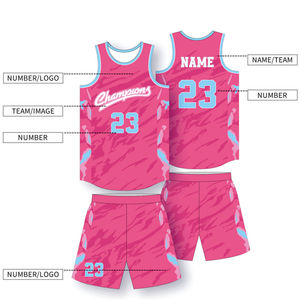 BSCI, uniforme de baloncesto de verano para ropa deportiva al aire libre, conjunto de chaleco y pantalones cortos de malla sublimada impresa de alta calidad de talla grande - Product Image 4