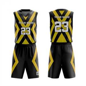 Vente en gros vêtements de basket-ball personnalisés Dernier maillot et short de basket-ball Design Maillot d'uniforme de basket-ball réversible à sublimation - Product Image 1