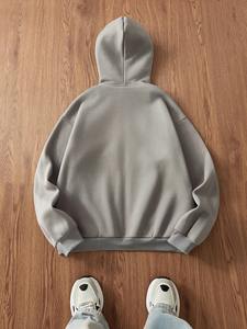 Sweat à capuche surdimensionné pour femme polaire douce sweat d'hiver chaud à manches longues avec poche parfait pour le salon ou le voyage - Product Image 5