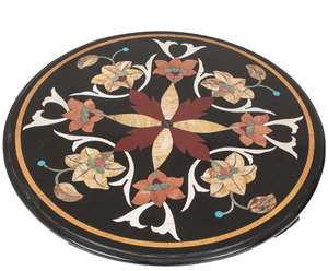 Tablero de Mesa con Incrustaciones de Mármol Pietra Dura - Product Image 2