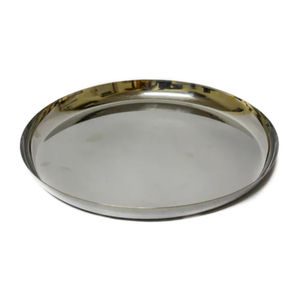 Assiettes en acier inoxydable pour aliments, assiettes rondes pour le dîner, plateau de service pour un usage quotidien, fête, restaurant - Product Image 4