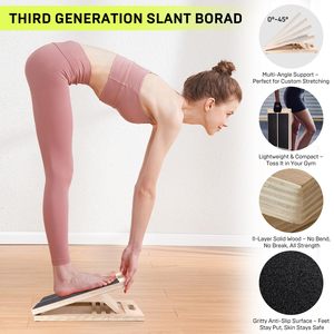 Có Thể Điều Chỉnh Xách Tay Bằng Gỗ Slant Hội Đồng Quản Trị Cho Thể Thao Cho Bê Kéo Dài Squats Pilates nghiêng Hội Đồng Quản Trị - Product Image 5