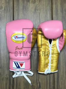 Guante de cuero genuino de alta calidad, personalizable, con cordones, para ganar puntos, con correa de muñeca ajustable y cierre de gancho y bucle, ligero. - Product Image 4