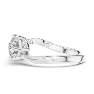Anillo de Dos Piedras con Diamante de Laboratorio Corte Princesa de 0.90 CT para Mujer, Claridad VVS-VS EF, Oro de 18KT, 14KT, 10KT y Plata 925, Color Rosa - Product Image 6