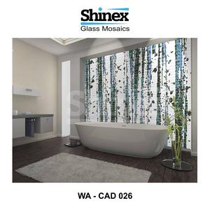 Classic Glass Mosaic <b>Wall</b> Covering with Water Resistant Eco-Friendly Design for Hotel Villa Apartment Interiors - Product Image 1