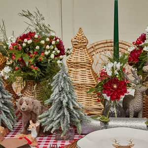 Árbol de Navidad de ratán natural al por mayor de Tienphong-Decoración navideña hecha a mano | Adornos de madera de caña natural y Ratán - Product Image 2