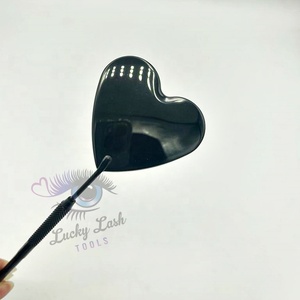 ขนตาปลอมรูปหัวใจสีดำเงาออกแบบโลโก้ได้ตามต้องการ - Product Image 5