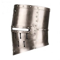 Crusader Maciejowski réplique casque 18 jauge fabriqué à la main en acier doux armure incrusté d'émail pour les reconstitutions d'exploration d'histoire