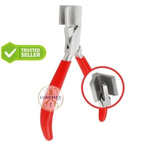 V-Shape Green Stainless Steel <b>Jewellery</b> <b>Plier</b> Tool with Nylon Jaw Forming Curve Bending and Closing (140) - Product Image 5