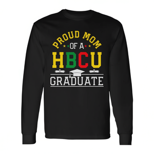 Camiseta de manga larga para mamá orgullosa de un graduado de HBCU - Product Image 2