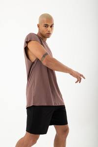 Camiseta Extra Grande sin Mangas con Hombros Caídos 2023, 100% Algodón Teñido en Hilo, Tejido de Punto, Estampado Personalizado, Ropa Urbana Informal para Hombre - Product Image 3