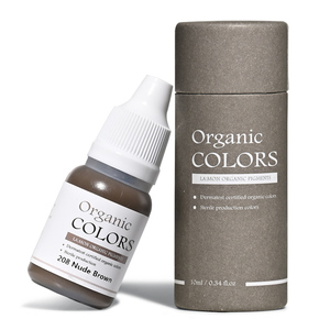 Encre de tatouage cosmétique organique non toxique Lashmonster Ombre Color, 208 brun nude, pigments de microblading, maquillage semi-permanent - Product Image 1