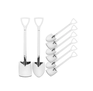 เครื่องใช้บนโต๊ะอาหารที่ตักช้อนทำจากเหล็กขัดเงาทำจากเหล็กสำหรับใช้ในบ้านสำนักงานงานปาร์ตี้แตงโมร้านอาหารเครื่องมือบาร์ - Product Image 1