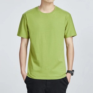 เสื้อยืดคอกลมสไตล์ใหม่สำหรับฤดูร้อน2025ผ้าคอตตอน100% ไม่พันสำลีเสื้อกีฬาลำลองคุณภาพสูงผ้าถัก - Product Image 4