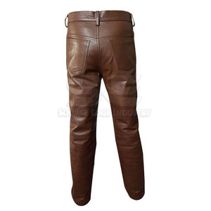 Pantalon en cuir droit taille haute pour homme – Confortable, respirant, séchage rapide, écologique – Idéal pour l'hiver – Meilleur prix – En promotion en ligne - Product Image 2
