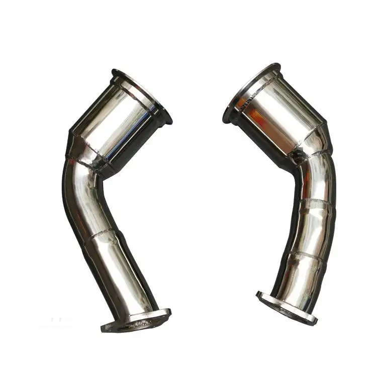 Factory Price Stainless Steel High-Performance High Flow Catalytic Converter Downpipe Header for Audi RS5 B9